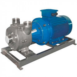 Pompa wirowa do wina, piwa, brzeczki LIVERANI EP 80 Inox +BY-PASS, 900 l/min, TF/M, 15 kW, 1400 rpm, 380 V, AISI 316, Seal Cer.-Grafit-Viton