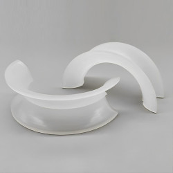 Pierścień z tworzywa sztucznego, PP, 50x25x1.5 mm, Plastic Saddle Ring