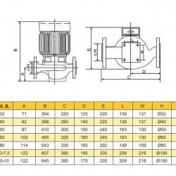 JL 100L pompa in-line