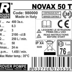 NOVAX 50 T pompa  do piwa, zacieru, brzeczki