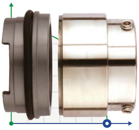 Uszczelnienie mechaniczne Grundfos Sarlin R-706SP 25, SIC/SIC, VITON, 304