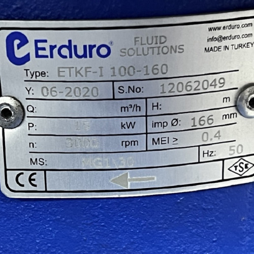 BTKF-I 100-160, 15 kW część pompowa in-line (3000)