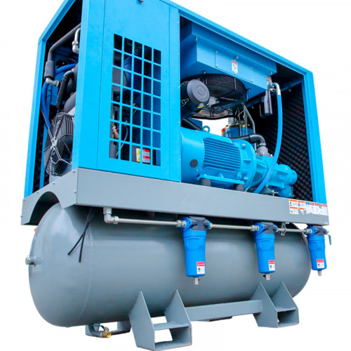 Kompresor śrubowy do linii cięcia laserowego serii DBZY, DMZY, DCZY o wydajności 0,55-2,21 m3/min, mocy 7,5-22 kW i ciśnieniu 1,58 MPa