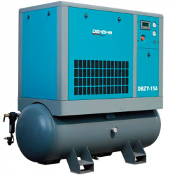 Kompresor śrubowy do linii cięcia laserowego serii DBZY, DMZY, DCZY o wydajności 0,55-2,21 m3/min, mocy 7,5-22 kW i ciśnieniu 1,58 MPa