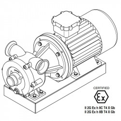 Pompa wirowa do transferu syropu LIVERANI GR ADPE NAUTIC 70 Inox, 500 l/min, TF 7.5 kW, 1400 rpm, 380V, Ex, AISI 316