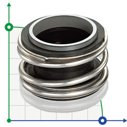 Uszczelnienie mechaniczne końcowe typu F do pompy Hidrostal D06U-SLU1+DDM1X-G132Q
