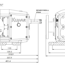 Pompa krzywkowa Kupar KLP 2 cala, AISI 316 do detergentów, środków powierzchniowo czynnych, gliceryny