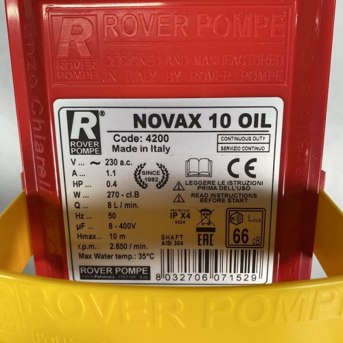 NOVAX 10 pompa olejowa do oleju roślinnego