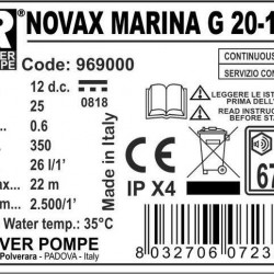 NOVAX MARINA G 20 12V pompa zębata do cieczy lepkich