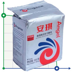 Drożdże alkoholowe Angel Ethanol Red Thermal Tolerance Alcohol Active Dry Yeast, opakowanie 0,5 kg