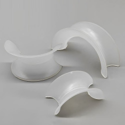 Pierścień z tworzywa sztucznego, PP, 76x38x2 mm, Plastic Saddle Ring