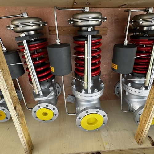 Zawór redukcyjny DN50, korpus WCB, wlot ciśnienia 5 bar, wylot 3 bar, para, 600 kg/h