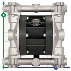 Pneumatyczna pompa membranowa BOXER 50 ALUMINIUM IB50-ALHTTAN--