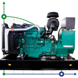 Przemysłowy generator diesla XHYV-70GF z ATS, silnik Volvo 85kVA, 70kW, 380V/50HZ typ otwarty