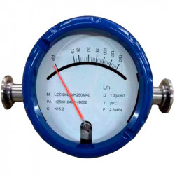 DN25 Przepływomierz rotametr KLZZ PN1 ze stali nierdzewnej do C2H5OH 40%, 100-1000 l/h Clamp