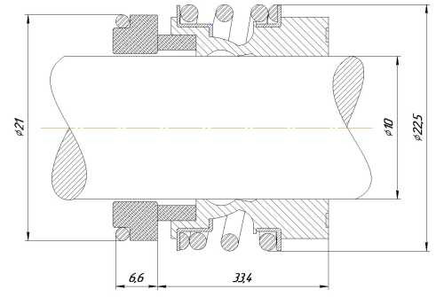 Uszczelnienie mechaniczne wału R-MG13 10, CAR/SIC, VITON, 304, typ G6 ROTEN L3N, STERLING SMG13, LIDERING LRB17NU