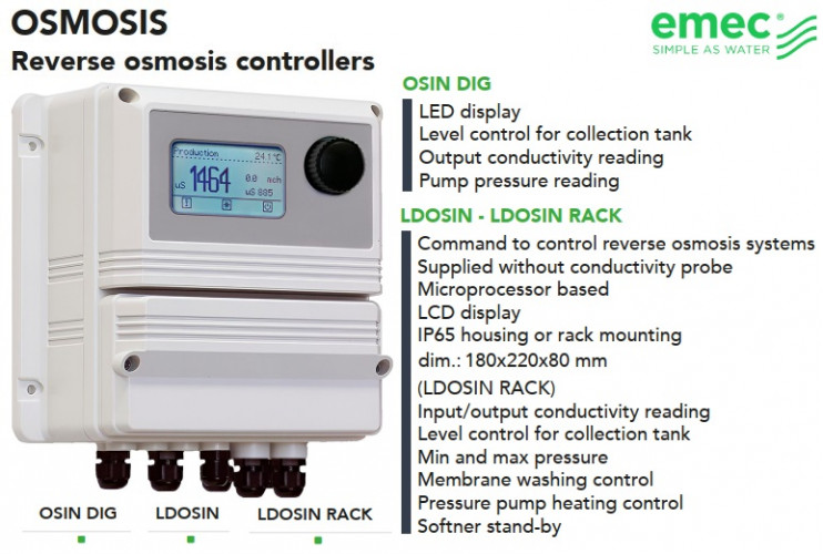 Sterownik odwróconej osmozy EMEC OSMOSIS