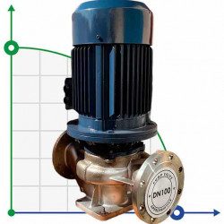 IHG BGLH 100-125A (89/16), 7,5kW, 2880- pompa ze stali nierdzewnej pionowa
