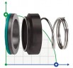 Uszczelnienie pompy R-M2N 25, CAR/SIC, VITON, 304, G6