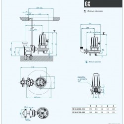 Pompa do fekali Dreno GX 50-2/090 M/G z systemem tnącym i panelem sterowania