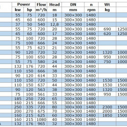 Pompa do produktów naftowych IRG BGLB 300-400A (637/44), 110kW, 1480 Ex