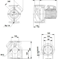 Pompa obiegowa Grundfos UPS 50 -180 F 3x400