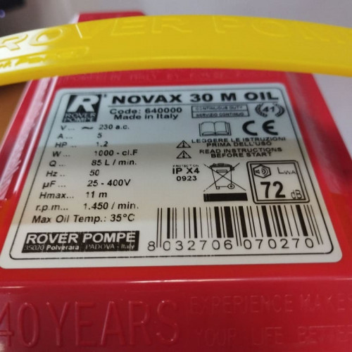 NOVAX 30 pompa olejowa do oleju roślinnego