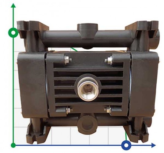 RUBY 010V-P-NTPT-F  pompa membranowa pneumatyczny