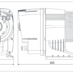Pompa dozująca elektromagnetyczna PDE HC200+ PH-RX M60 240V PVDF-CE-VT, 1-10 l/h, 7-1 bar