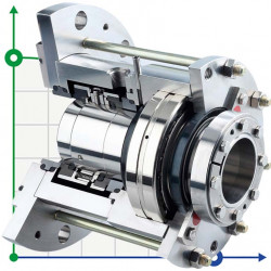 Podwójna uszczelka do mieszadła R-M481KL-D 100, SIC/SIC/CAR/SIC/VITON, 304