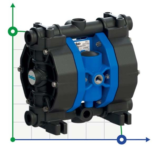 Pneumatyczna pompa membranowa SEKO Duotek AF50 PVDF