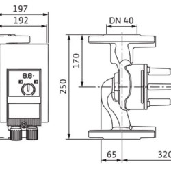 Wilo-Yonos MAXO-D 40/0,5-16 PN6/10 pompa obiegowa podwójna