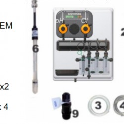 Automatyczny system dozowania A-POOL system PH-CL PVDF-PTFE-VT 5-5
