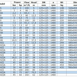 Pompa do produktów naftowych IRG BGLB 125-315(I) (200/32), 22kW, 1480 Ex