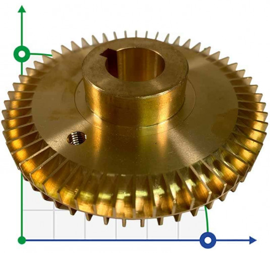 Wirnik do wirowej pompy olejowej WM-033 mosiądz