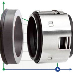 Uszczelnienie mechaniczne R-502B 70, CAR/SIC, EPDM, 304