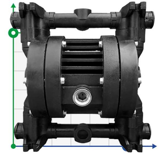 RUBY 115V-P-TVT-T pompa membranowa pneumatyczny