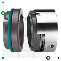 Uszczelnienie pompy R-M7N 33, SIC/SIC, VITON, 304, G9