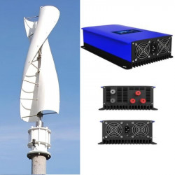 Zestaw spiralnej turbiny wiatrowej RX-SV5000 5 kW 220 V, sterownik falownika sieciowego 5 kW 220 V