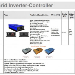 Zestaw spiralnej turbiny wiatrowej RX-SV5000 5 kW 220 V, sterownik falownika sieciowego 5 kW 220 V
