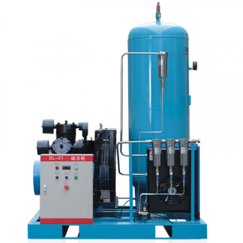 Sprężarka tłokowa powietrza DEHAHA linii do cięcia laserowego serii DHH o wydajności 1-2,5 m3/min, mocy 11-25 kW i ciśnieniu 3 MPa