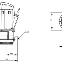 Wilo-Drain TMT 32M113/7,5Ci zatapialna pompa do wody brudnej do 95 °C