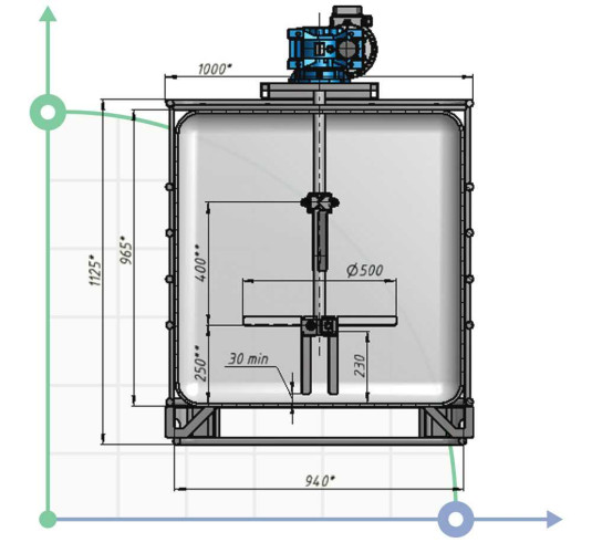 Mieszadło do produktów lepkich MV 500895S