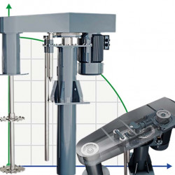 Mieszalnik-dyspergator szybkoobrotowy GREATWALL MIXER serii HDM do wielonaczyniowych o wydajności do 132 kW 0~1450 obr./min