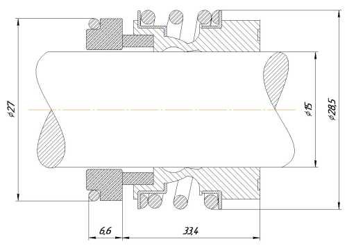 Uszczelnienie mechaniczne wału R-MG13 15, CAR/SIC, VITON, 304, typ G6 STERLING SMG13, VULCAN 193, LATTY T713