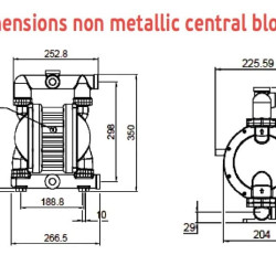 Pompa membranowa pneumatyczny AlphaDynamic RUBY 125S-P-TST-T