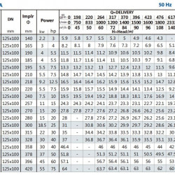 Pompa wspornikowa obiegowa BS4 100-160/22 (72/5,3), 2,2kW, 1450 bez silnika