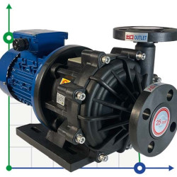 Pompa kwasoodporna ze sprzęgłem magnetycznym MP-HX-251 GFRPP, 180L/min, 22M, 380V, ABLE Motor