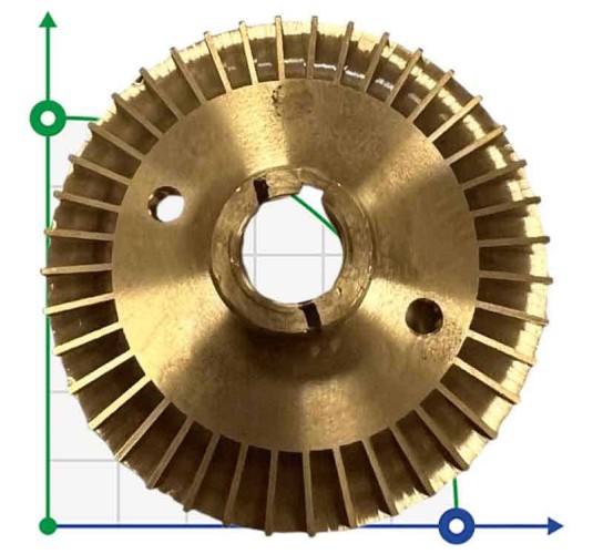 Wirnik do pompy wirowej oleju WM-10 mosiądz