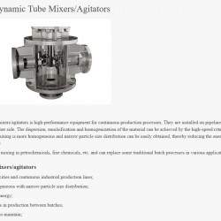 Dynamiczny mieszalnik rurowy GREATVALL MIXERS seria DTM o mocy do 30 kW 1425-1480 obr./min